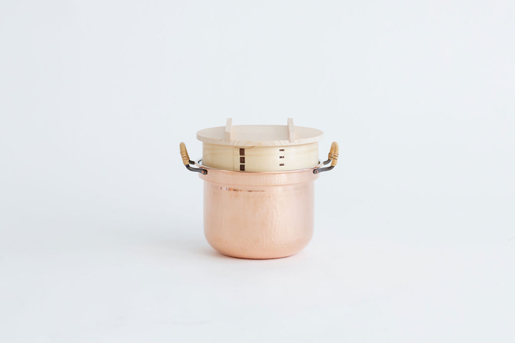 F/style 銅の両手鍋(スズ引き)