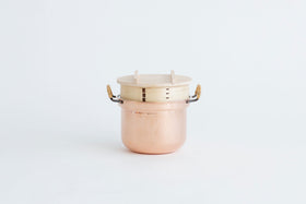 F/style 銅の両手鍋(スズ引き)