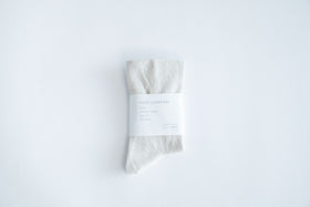 F/style ゴムが入っていない、さらりとした綿の靴下