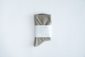 F/style ゴムが入っていない、さらりとした綿の靴下