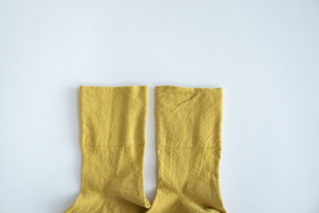 F/style ゴムが入っていない、さらりとした綿の靴下