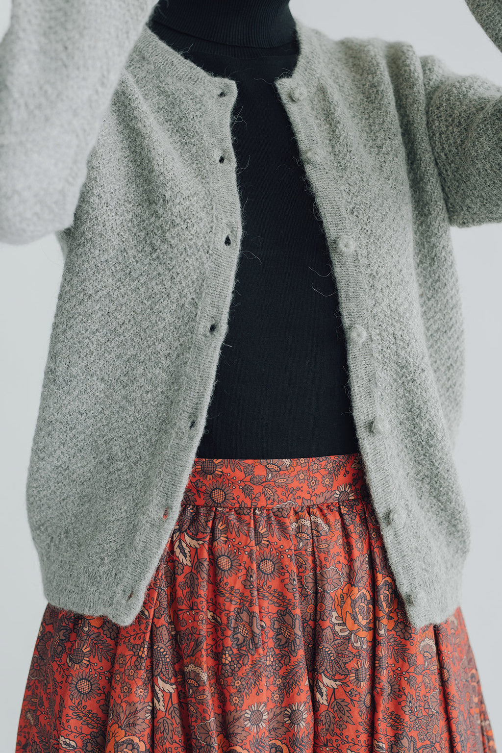 PUENTE Mano クルーネックカーディガン