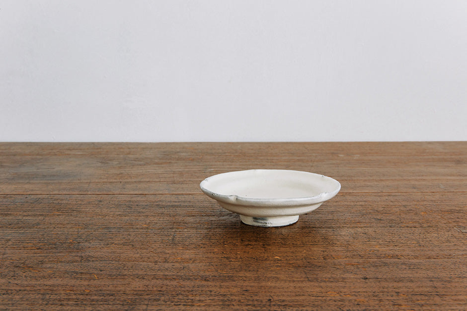 小山乃文彦 粉引 輪花小皿