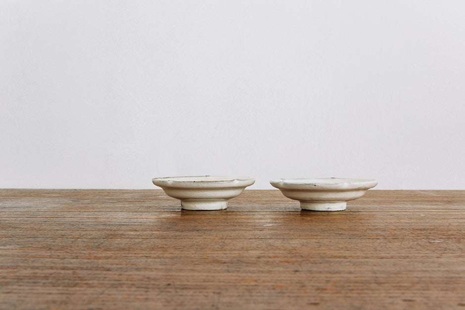 小山乃文彦 粉引 輪花小皿