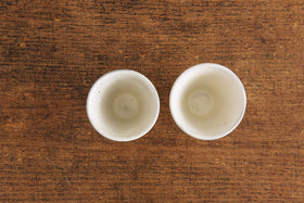 小山乃文彦 粉引 面取り湯のみ