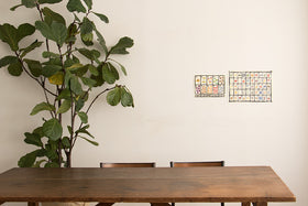 山元かえ 型染め すうじ表