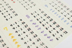 くらすことオリジナル 山元かえ かけざん九九表