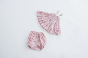 トントンちくちく スモッキングドレス&ブルマー