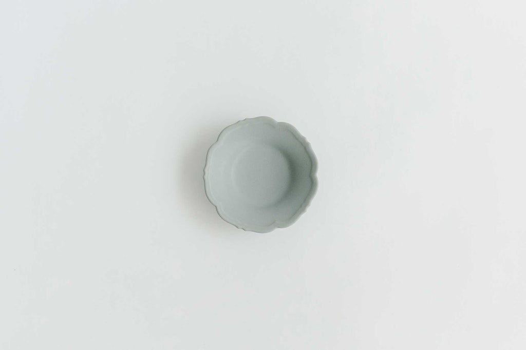 Awabi ware 輪花皿 S