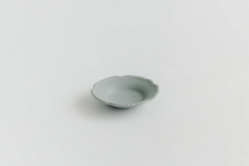 Awabi ware 輪花皿 S