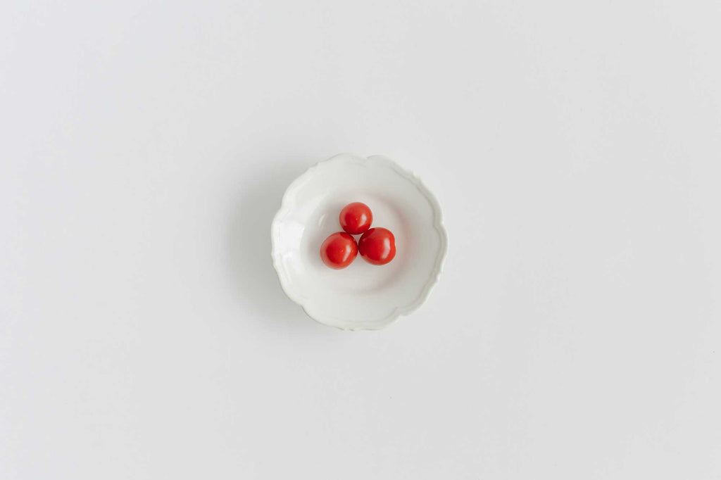 Awabi ware 輪花皿 S