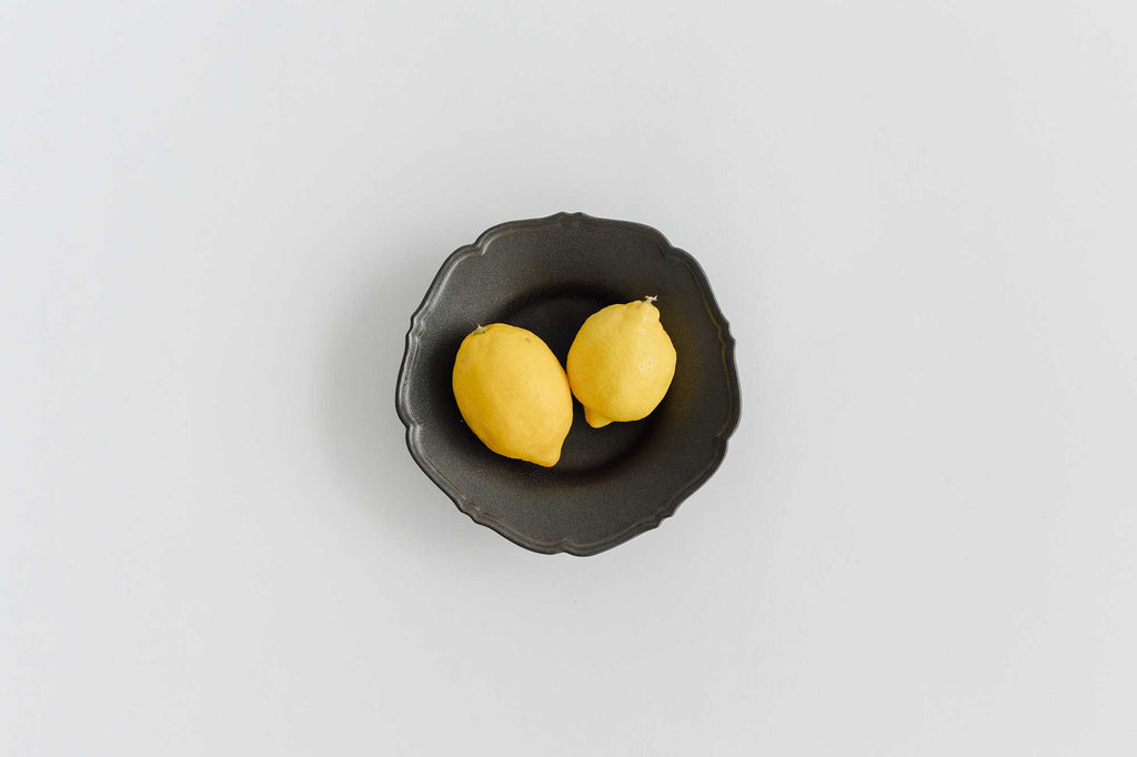 Awabi ware 輪花中深皿