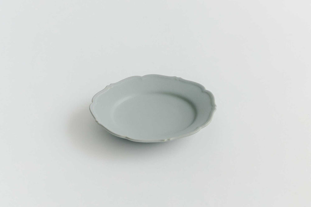 Awabi ware 輪花皿 M