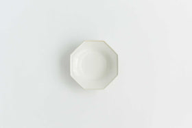 Awabi ware 八角中深皿
