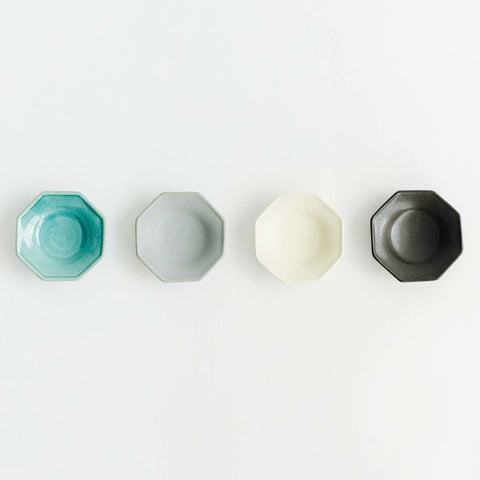 Awabi ware 八角豆皿