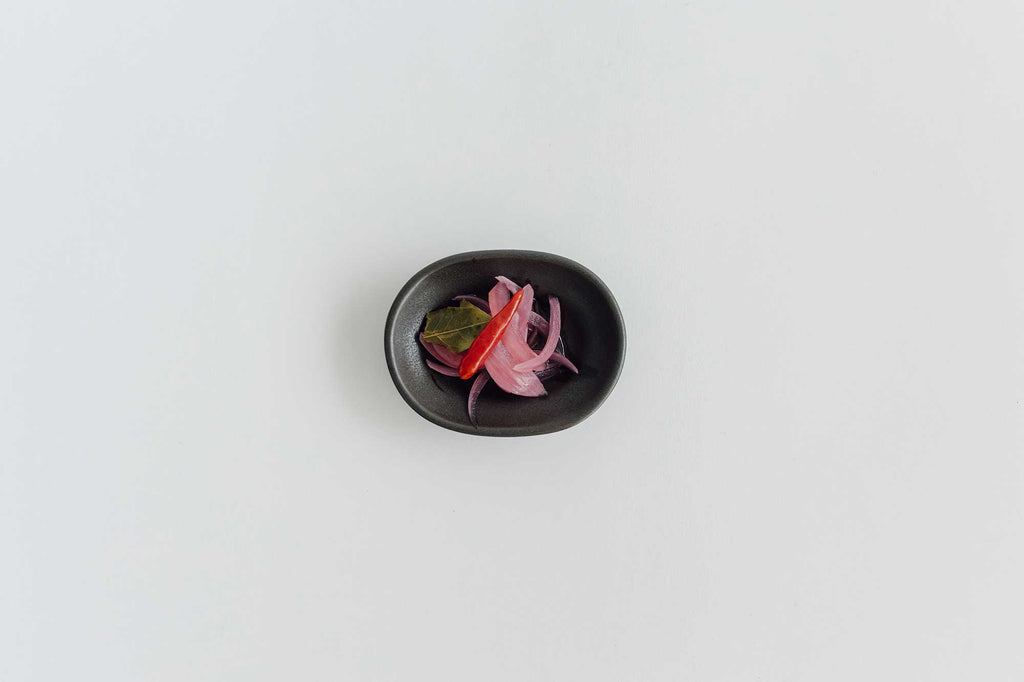 Awabi ware 楕円豆皿