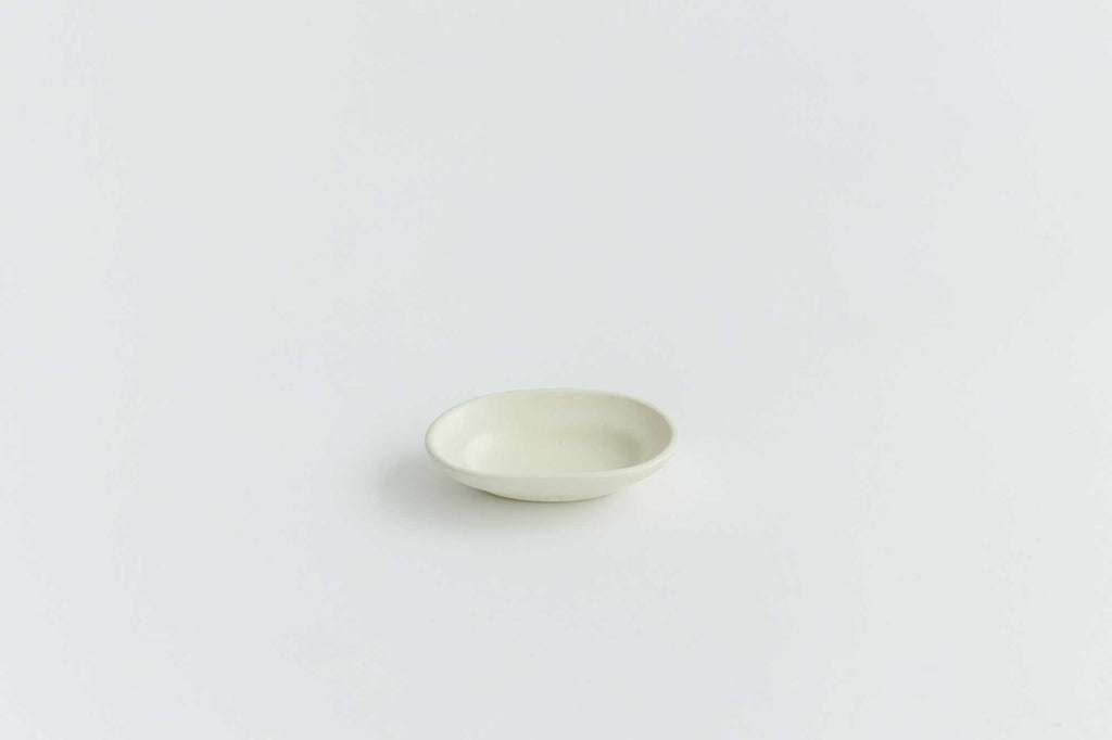 Awabi ware 楕円豆皿