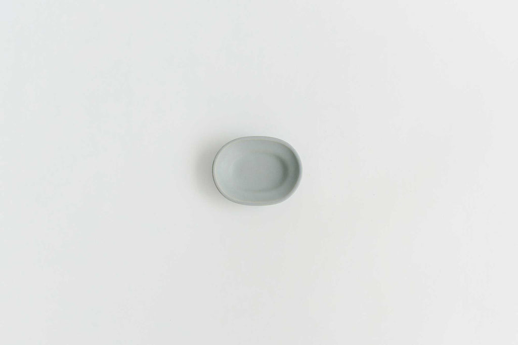 Awabi ware 楕円豆皿