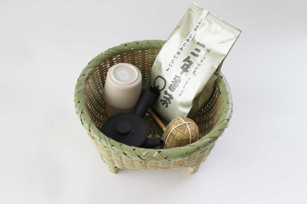 足つき 浅型かご