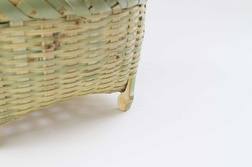 足つき 浅型かご