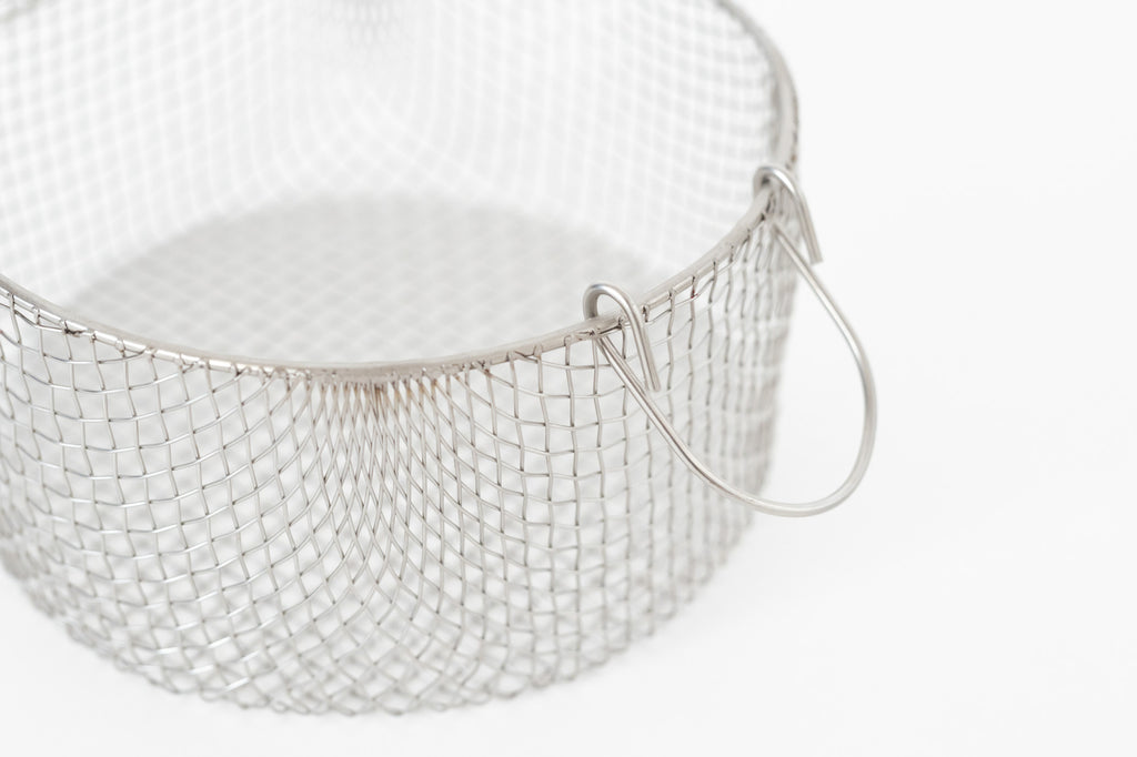 《お一人さま1点限り》鳥井金網工芸 丸かご(ステンレス)
