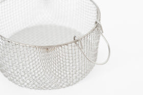 《お一人さま1点限り》鳥井金網工芸 丸かご(ステンレス)