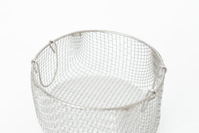 《お一人さま1点限り》鳥井金網工芸 丸かご(ステンレス)