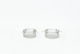 《お一人さま1点限り》鳥井金網工芸 丸かご(ステンレス)