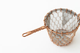《お一人さま1点限り》鳥井金網工芸 茶漉し(銅)