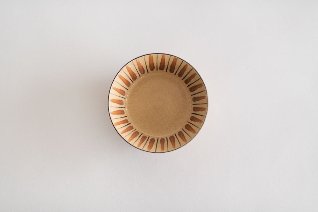 小春花窯 麦藁手 五寸切立鉢