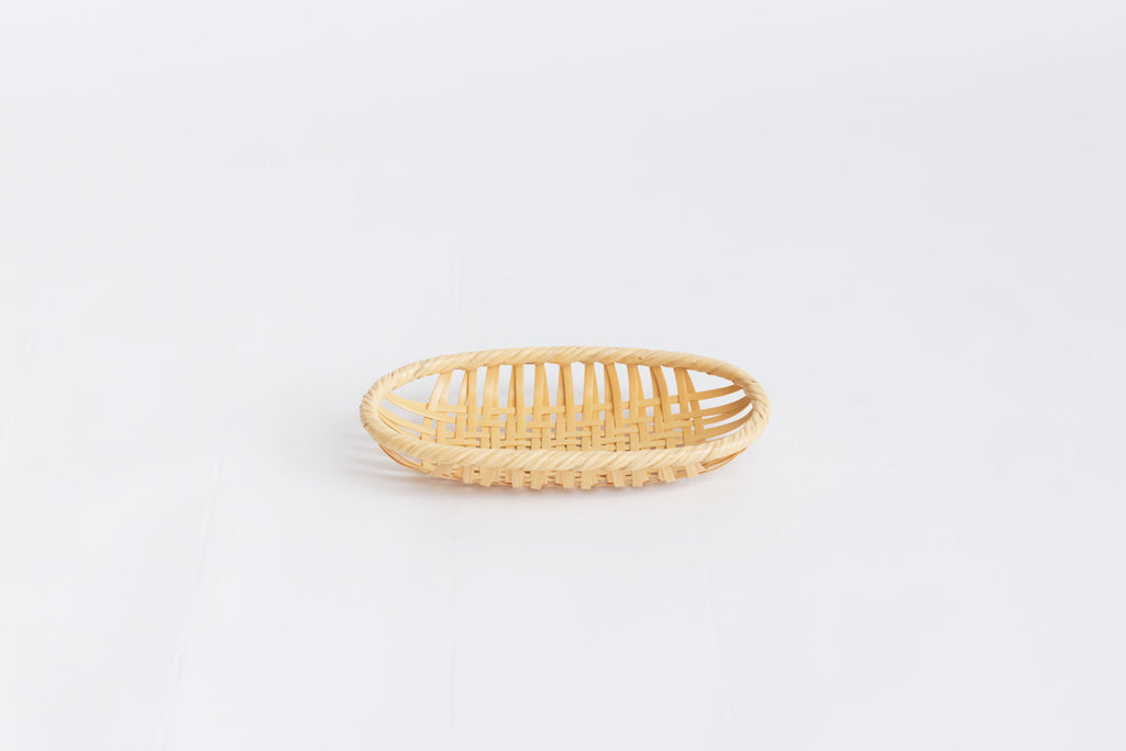 竹聲館 網代盛りかご 楕円