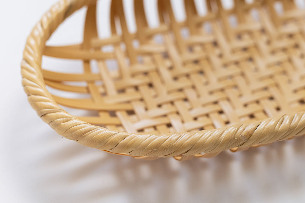 竹聲館 網代盛りかご 楕円