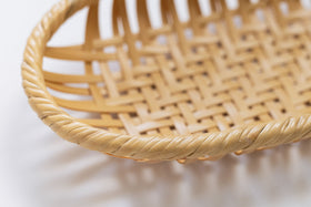 竹聲館 網代盛りかご 楕円