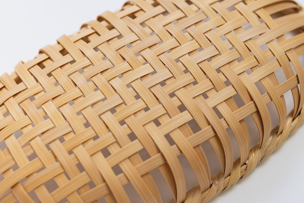 竹聲館 網代盛りかご 楕円