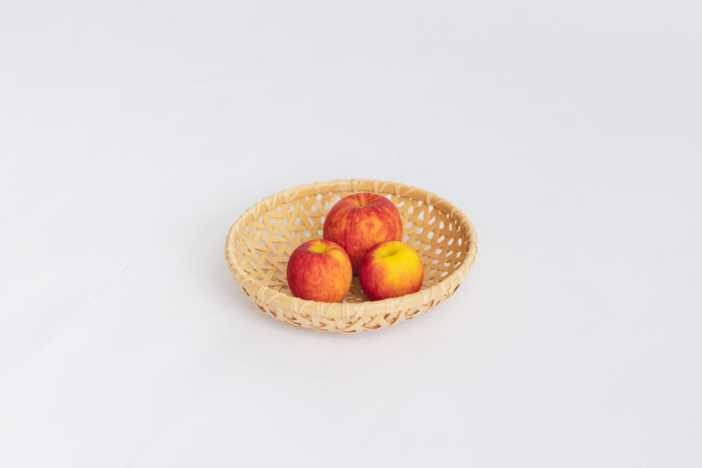 竹聲館 亀甲盛りかご 丸