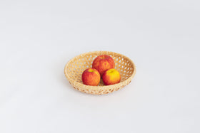 竹聲館 亀甲盛りかご 丸