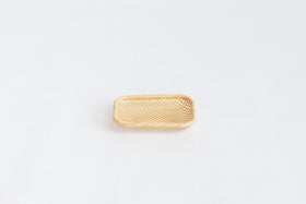 竹聲館 透かし網代 盛りかご 長方形 小