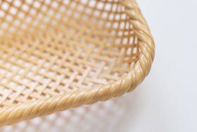 竹聲館 透かし網代 盛りかご 長方形 小