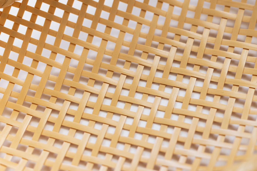 竹聲館 透かし網代 盛りかご 長方形 小