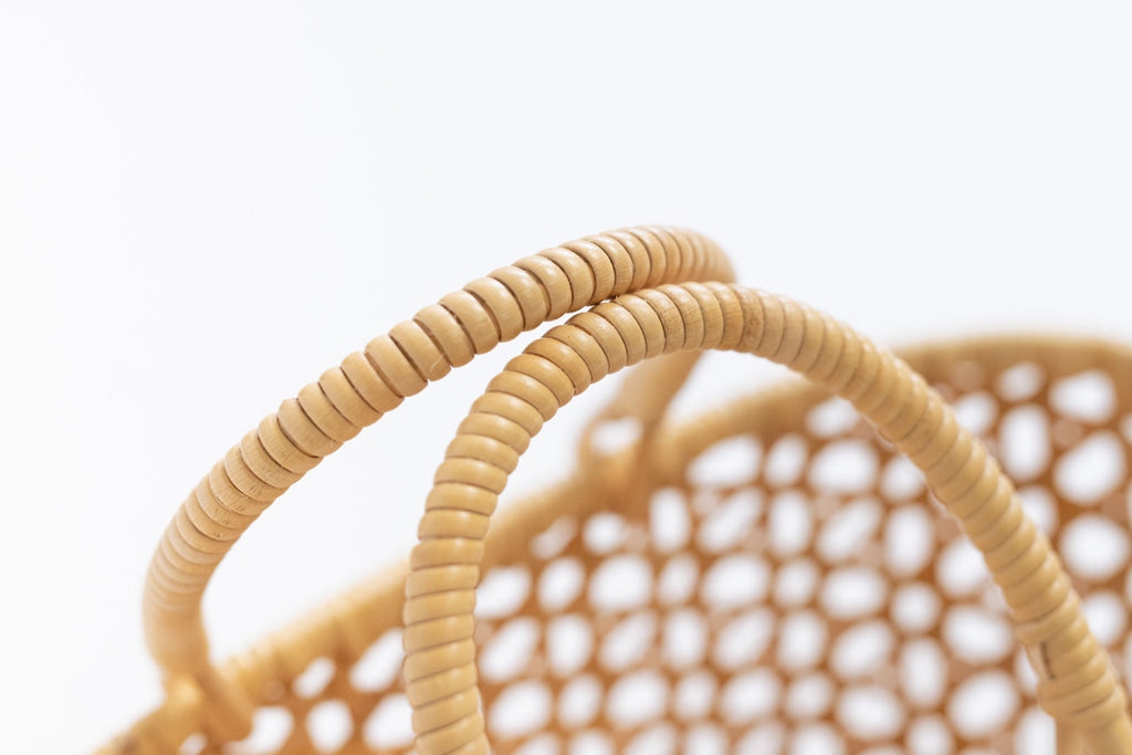 竹聲館 亀甲くずし手付きバスケット