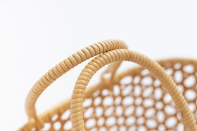 竹聲館 亀甲くずし手付きバスケット