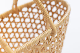 竹聲館 亀甲くずし手付きバスケット