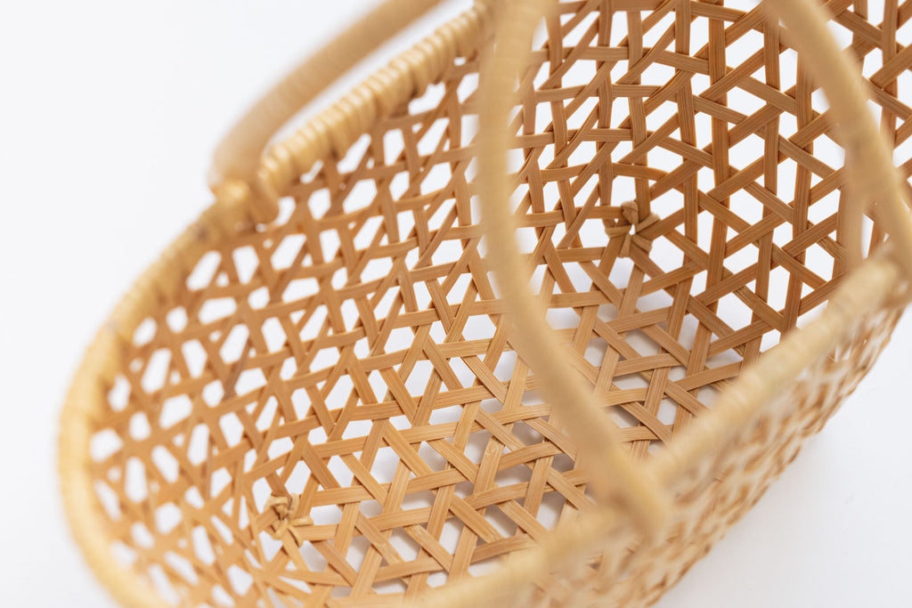 竹聲館 亀甲くずし手付きバスケット