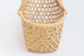 竹聲館 亀甲くずし手付きバスケット