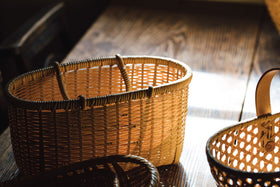 竹聲館 ござ目編みバスケット ピッコロ