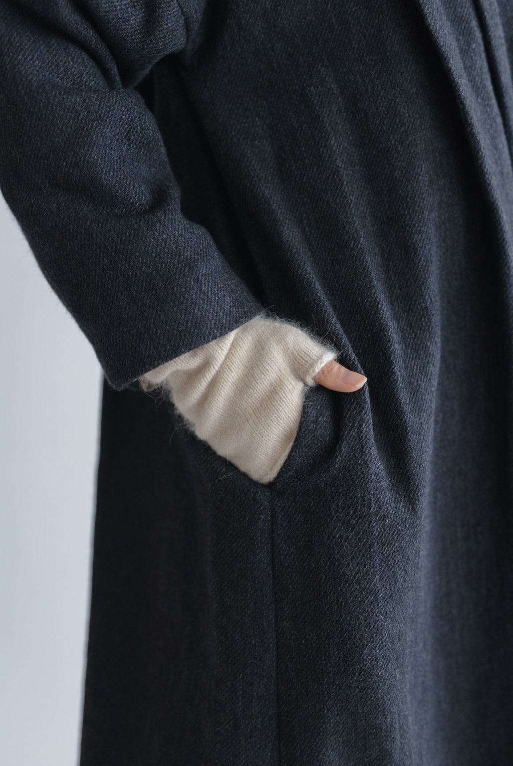 くらすこと アンゴラウールのアームウォーマー