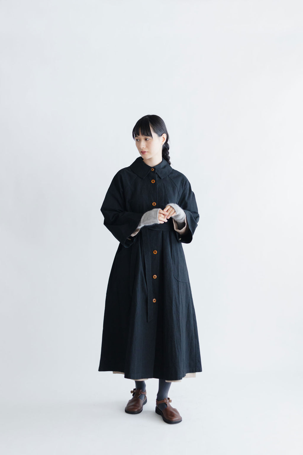 くらすこと アンゴラウールのアームウォーマー