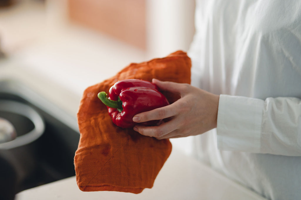 くらすことの定番蚊帳ふきん