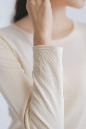 【SALE】くらすこと 体調整う、あったか長袖シャツ