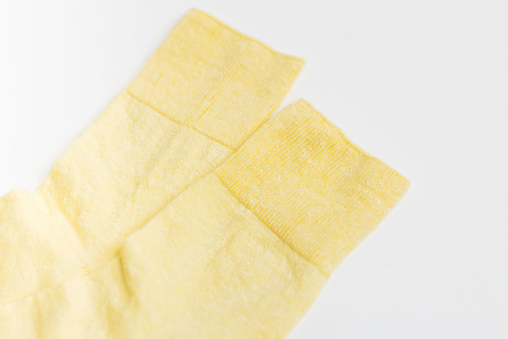 くらすこと さらっとなめらかリネンソックス